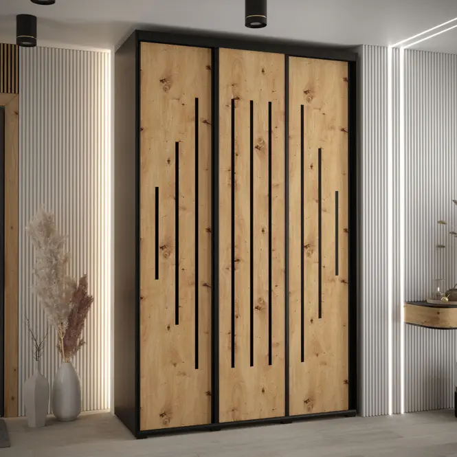 Skriňa 45 Canaris 12 170 čierna/artisan/čierna,5