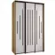 Skriňa 45 Canaris 12 180 artisan/biela/čierna