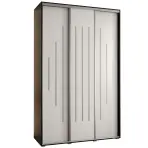 Skriňa 45 Canaris 12 180 čierna/biela/silver