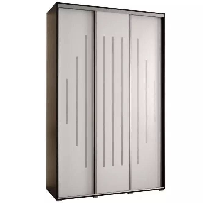 Skriňa 45 Canaris 12 180 čierna/biela/silver