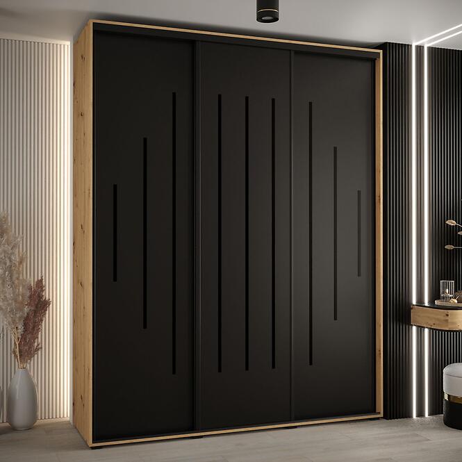 Skriňa 45 Canaris 12 190 artisan/čierna/čierna,5