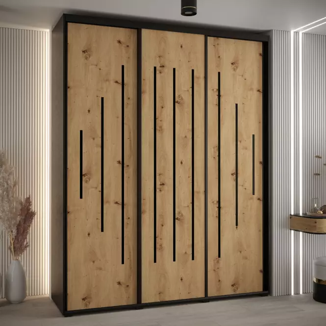 Skriňa 45 Canaris 12 190 čierna/artisan/čierna