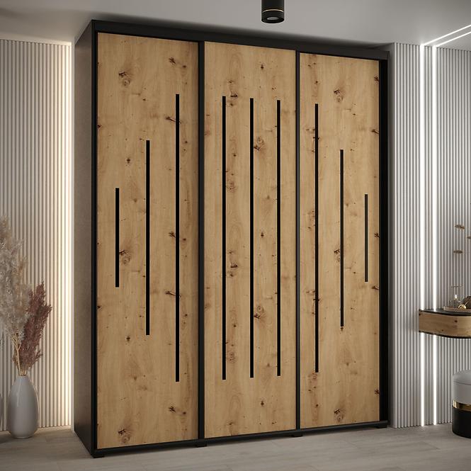 Skriňa 45 Canaris 12 190 čierna/artisan/čierna