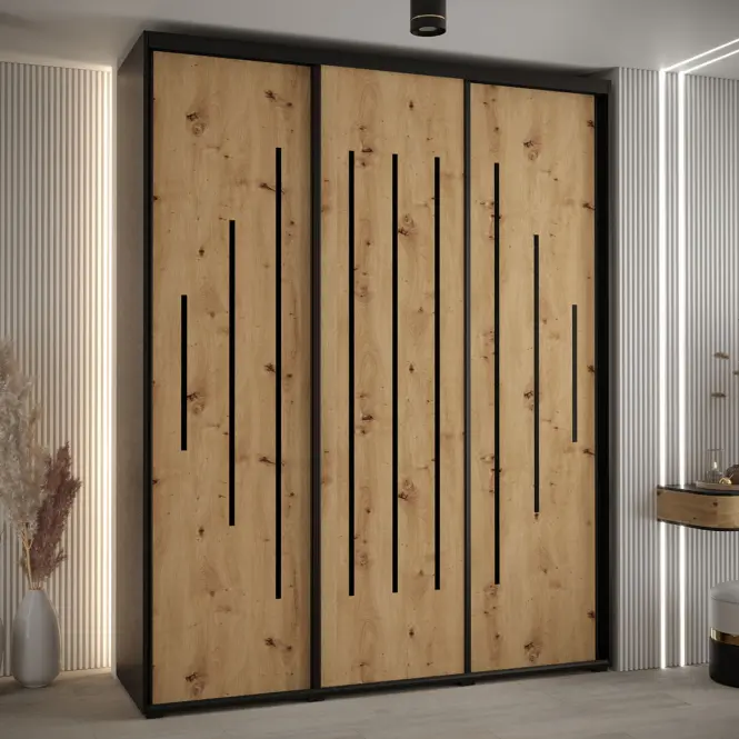 Skriňa 45 Canaris 12 190 čierna/artisan/čierna,5