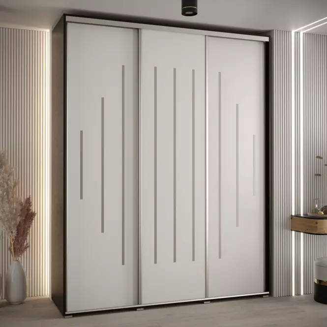 Skriňa 45 Canaris 12 190 čierna/biela/silver
