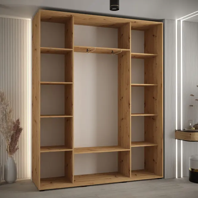 Skriňa 45 Canaris 12 200 artisan/biela/čierna,4