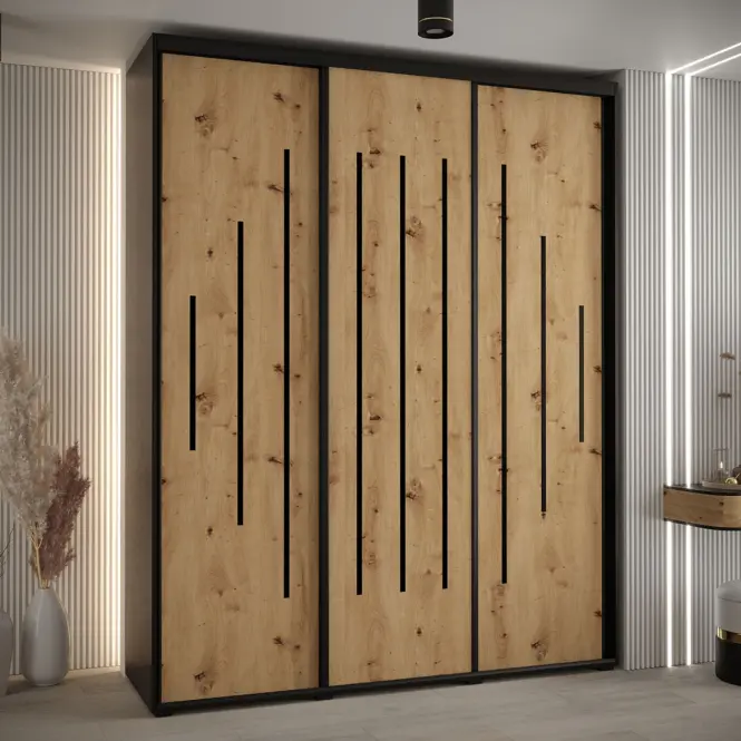 Skriňa 45 Canaris 12 200 čierna/artisan/čierna,5