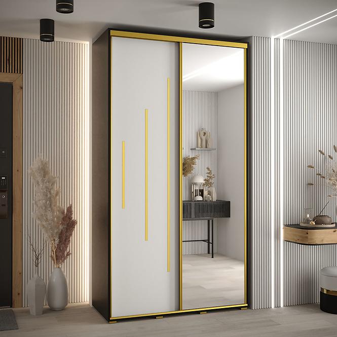 Skriňa 45 Canaris 13 140 čierna/biela/gold,5