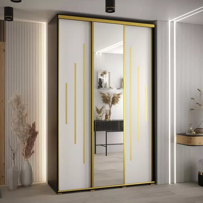 Skriňa 45 Canaris 13 160 čierna/biela/gold