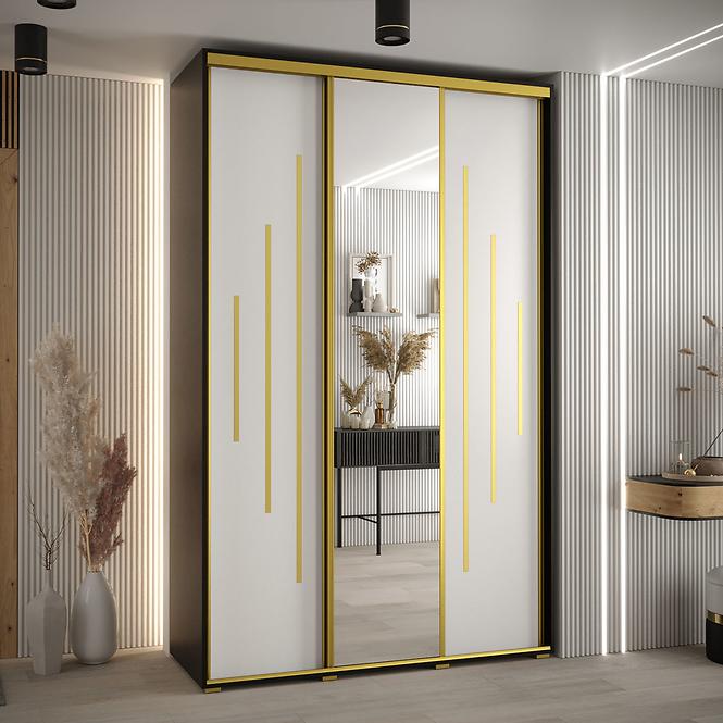 Skriňa 45 Canaris 13 160 čierna/biela/gold