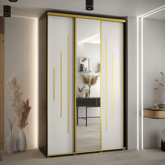 Skriňa 45 Canaris 13 160 čierna/biela/gold,5