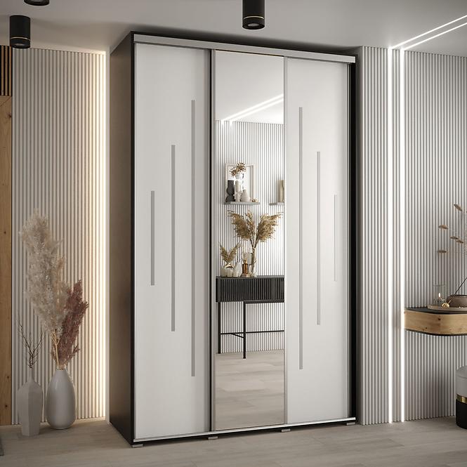 Skriňa 45 Canaris 13 160 čierna/biela/silver