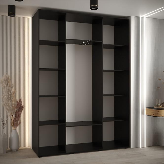 Skriňa 45 Canaris 13 160 čierna/biela/silver,4
