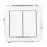 Vypínač dvojitý biela D DWP-2
