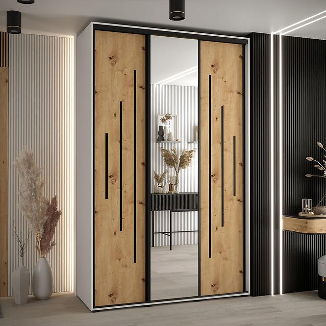 Skriňa 45 Canaris 13 170 biela/artisan/čierna