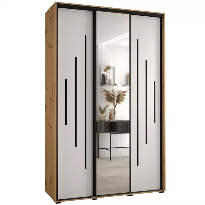 Skriňa 45 Canaris 13 180 artisan/biela/čierna