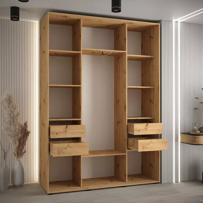 Skriňa 45 Canaris 13 180 artisan/biela/čierna