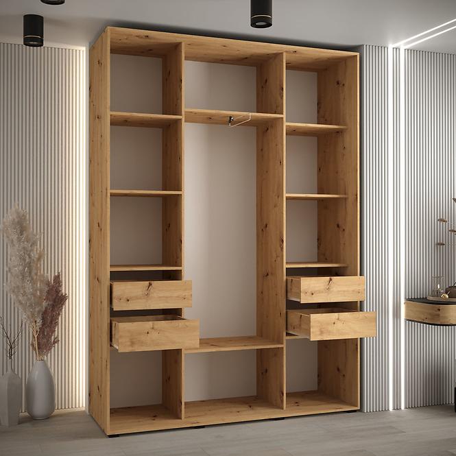 Skriňa 45 Canaris 13 180 artisan/čierna/čierna