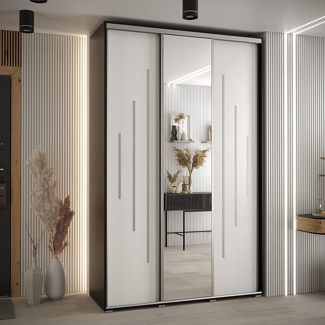 Skriňa 45 Canaris 13 180 čierna/biela/silver