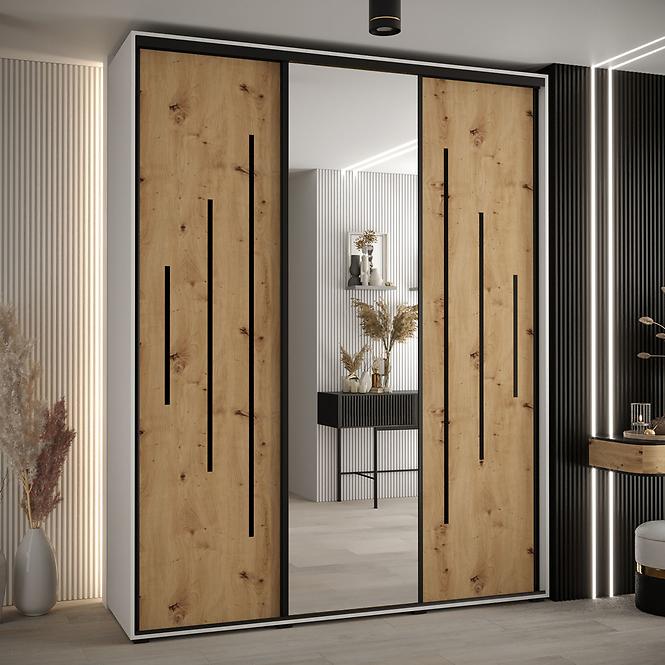 Skriňa 45 Canaris 13 190 biela/artisan/čierna