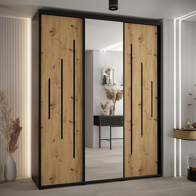 Skriňa 45 Canaris 13 190 čierna/artisan/čierna