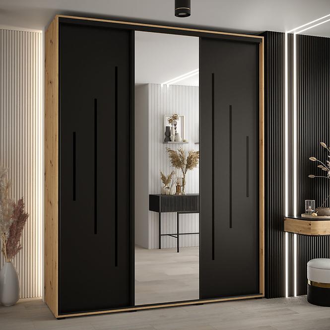 Skriňa 45 Canaris 13 200 artisan/čierna/čierna