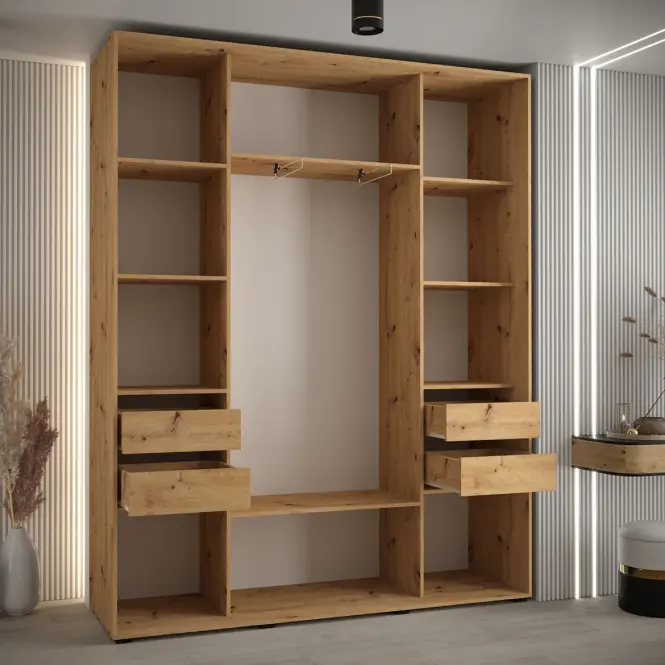Skriňa 45 Canaris 13 200 biela/artisan/čierna,3
