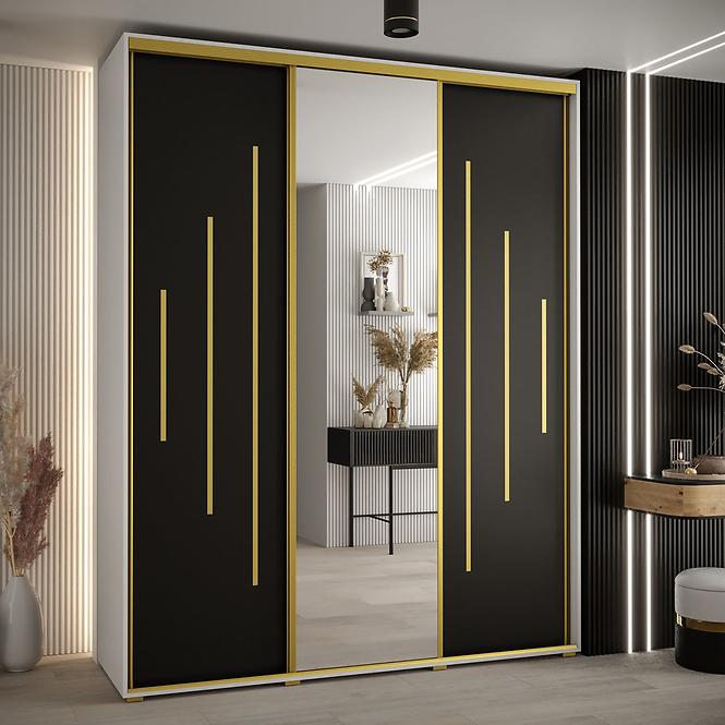 Skriňa 45 Canaris 13 200 biela/čierna/gold,5