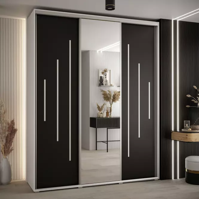 Skriňa 45 Canaris 13 200 biela/čierna/silver