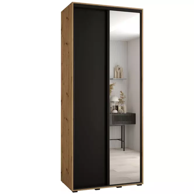 Skriňa 45 Canaris 3 110 artisan/čierna/čierna