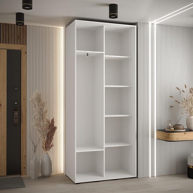 Skriňa 45 Canaris 3 110 biela/artisan/silver