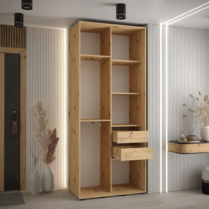 Skriňa 45 Canaris 3 120 artisan/čierna/čierna,3
