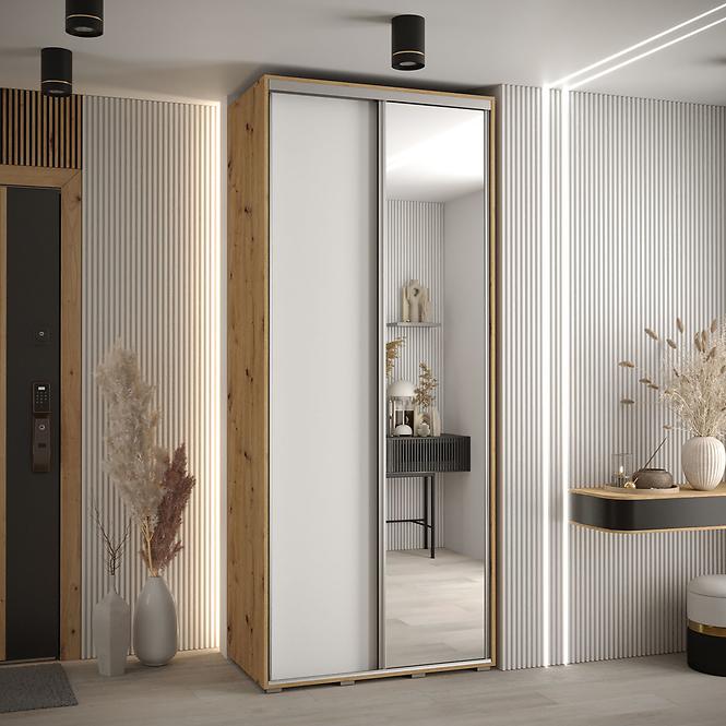 Skriňa 45 Canaris 3 130 artisan/biela/silver