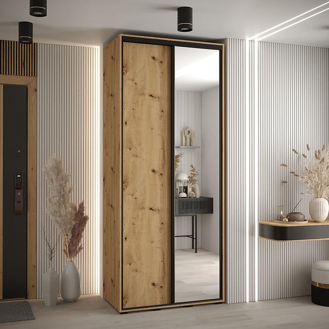 Skriňa 45 Canaris 3 130 artisan/čierna,5
