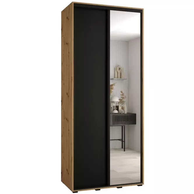 Skriňa 45 Canaris 3 130 artisan/čierna/čierna