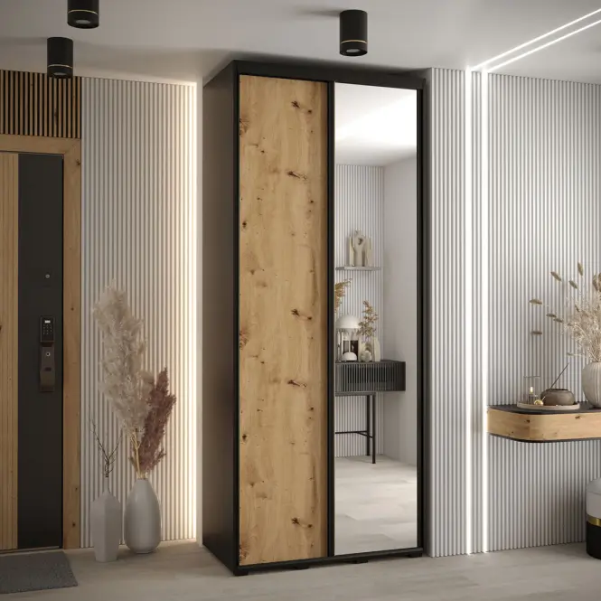 Skriňa 45 Canaris 3 130 čierna/artisan/čierna,5