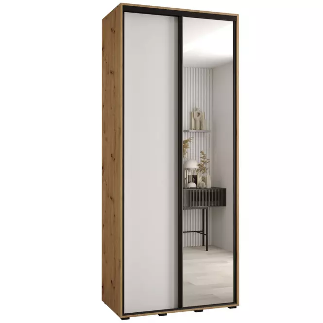 Skriňa 45 Canaris 3 140 artisan/biela/čierna