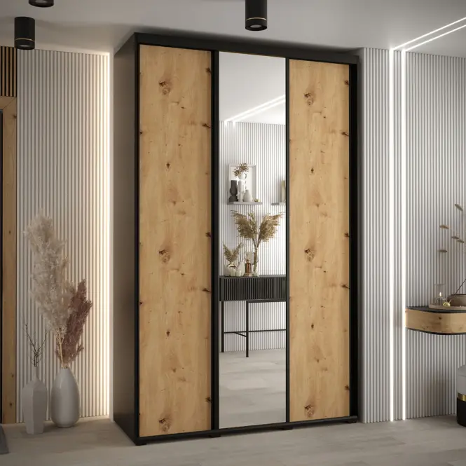 Skriňa 45 Canaris 3 150 čierna/artisan/čierna,4