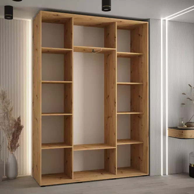 Skriňa 45 Canaris 3 160 artisan/biela/čierna