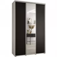 Skriňa 45 Canaris 3 170 biela/čierna/silver