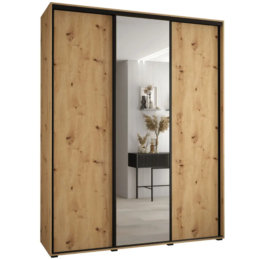 Skriňa 45 Canaris 3 190 artisan/čierna