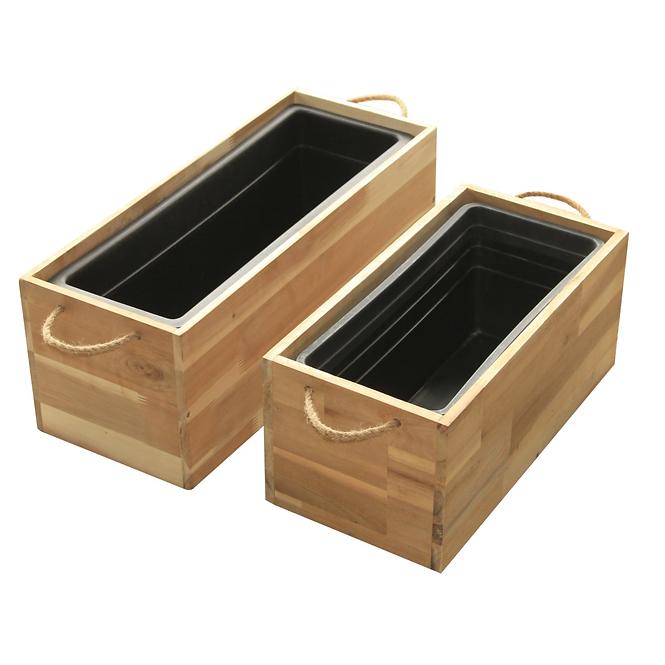 Akáciový kvetináč 42x20x19