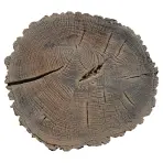 Nášľapný betónový  kameň  Ø32cm  hnedý