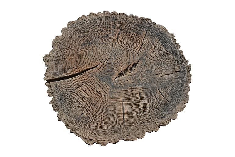 Nášľapný betónový  kameň  Ø32cm  hnedý