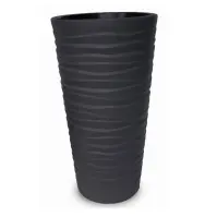 Kvetináč BORA HIGH 30x66H antracit + vložka