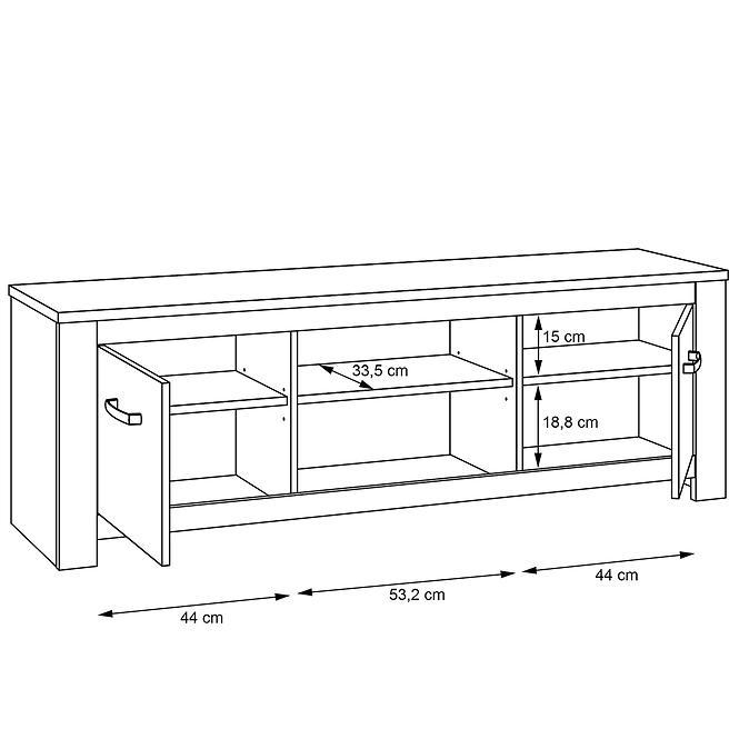 TV stolík Elara ERXT131-C586