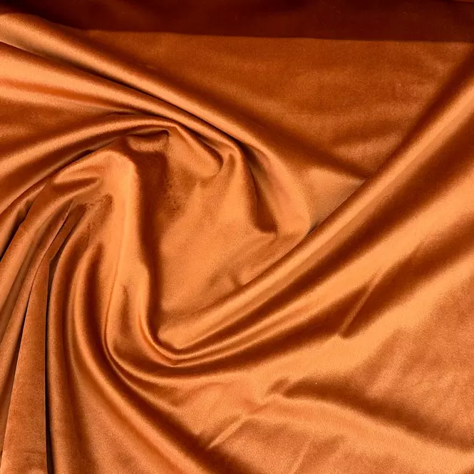 Závesová látka VELVET 34/terra/145. Tovar na mieru
