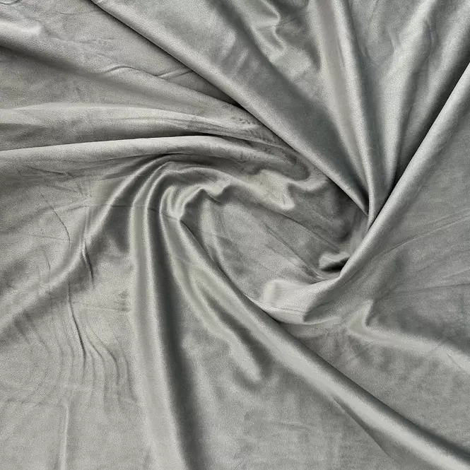 Závesová látka VELVET 50/šedá/145. Tovar na mieru