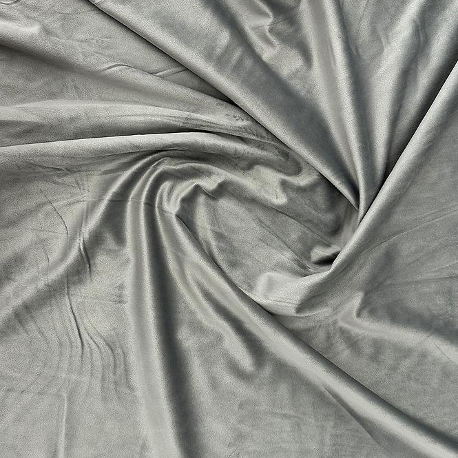 Závesová látka VELVET 50/šedá/145. Tovar na mieru
