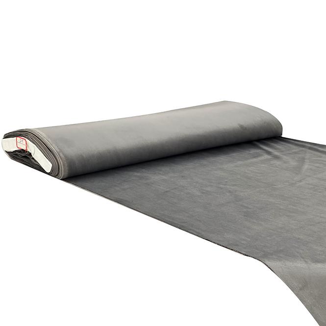 Závesová látka VELVET 53/šedá/145. Tovar na mieru